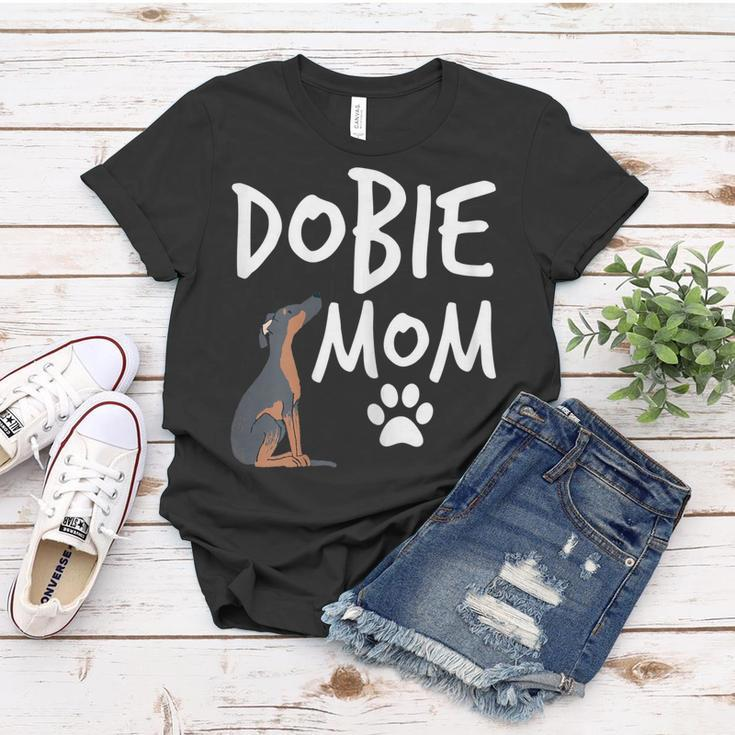 Dobie Mama Frauen Tshirt für Dobermann Pinscher Hundeliebhaber Lustige Geschenke