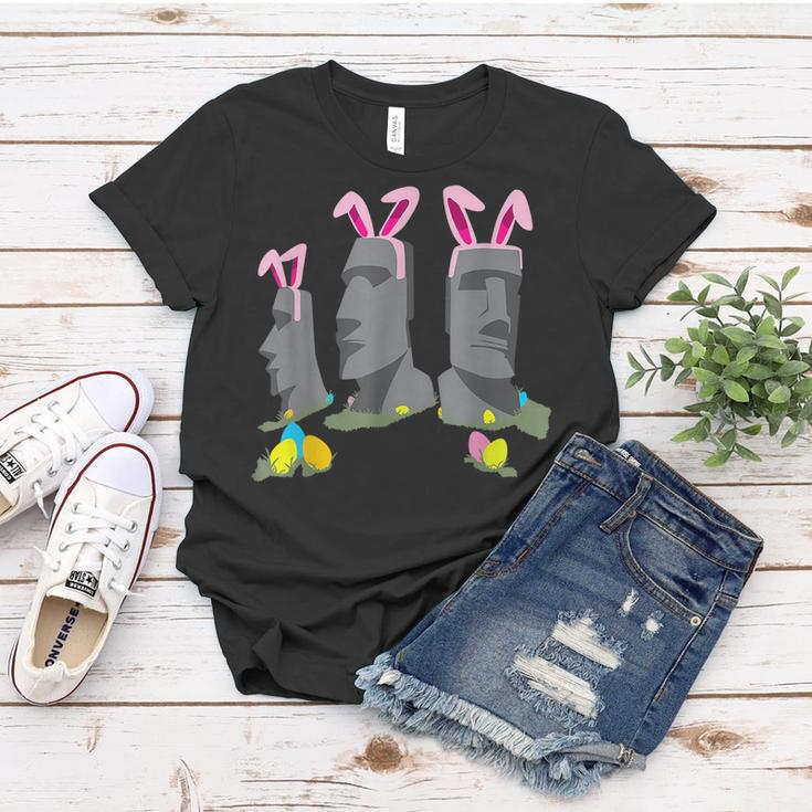 Easter Island Tee Shirts Funny Holiday Graphic Women T-shirt Unique Gifts