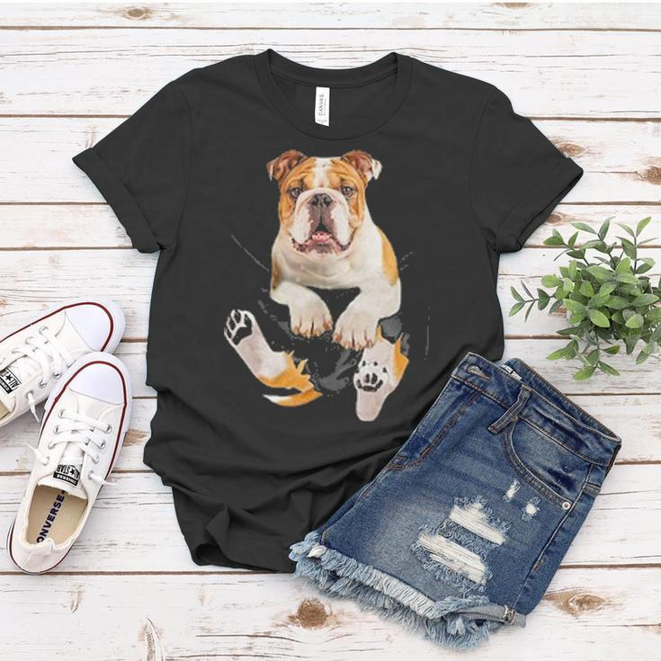 English British Bulldog Pocket Funny Mom Dad Kid Lover Gifts Women T-shirt Funny Gifts