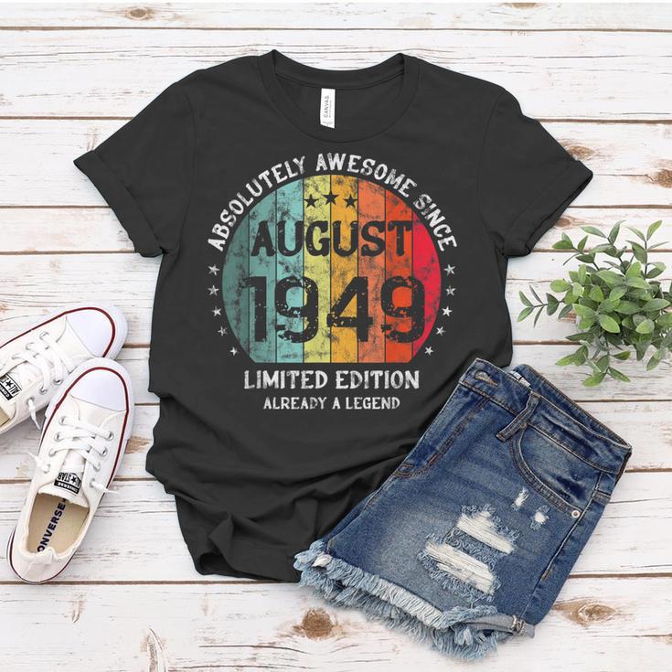 Fantastisch Seit August 1949 Männer Frauen Geburtstag Frauen Tshirt Lustige Geschenke