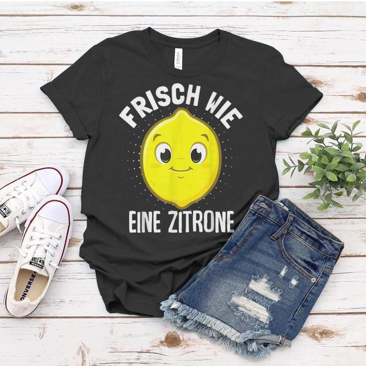 Frisch Wie Eine Zitrone Limette Früchte Zitronen Geschenk Frauen Tshirt Lustige Geschenke