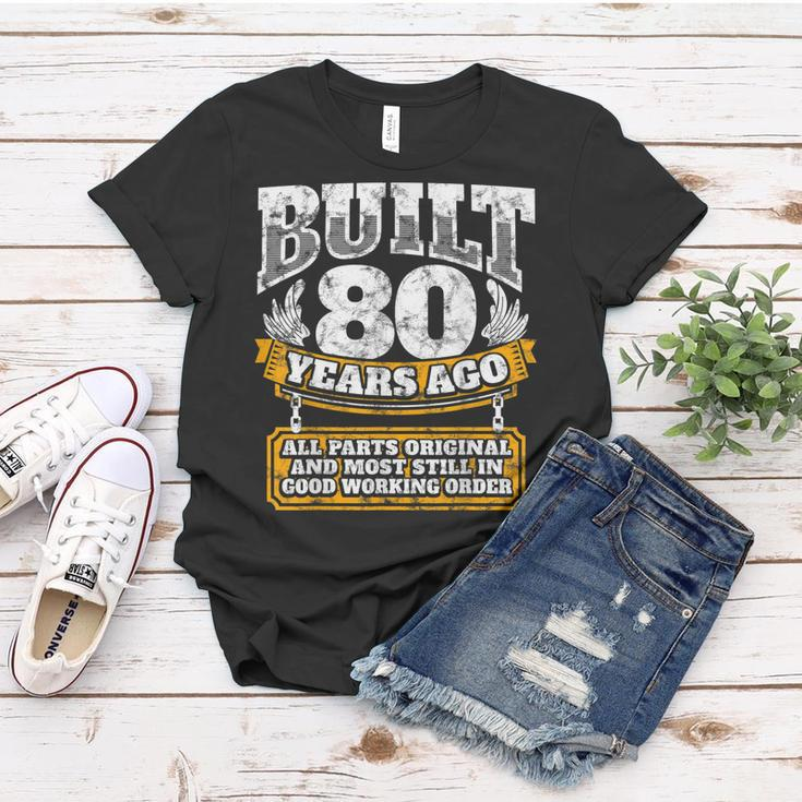 Funny 80Th Birthday B-Day Gift Saying Age 80 Year Joke Women T-shirt Unique Gifts