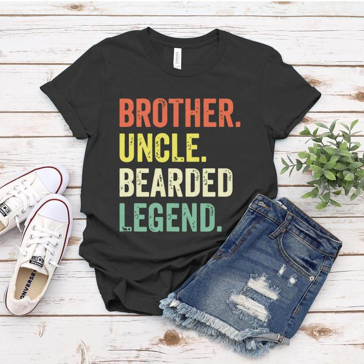 Funny Bearded Brother Uncle Beard Legend Vintage Retro Women T-shirt Unique Gifts
