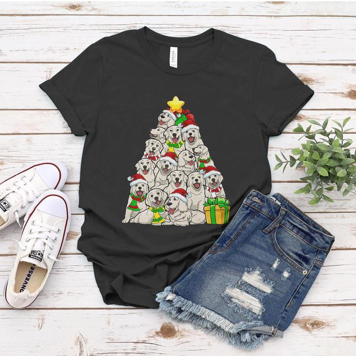 Funny Christmas Golden Retriever Pajama Shirt Tree Dog Xmas Women T-shirt Unique Gifts