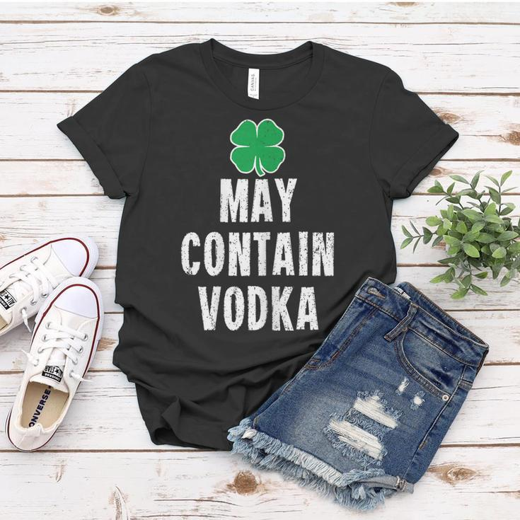 Funny St Patricks Day Shirt Women Men Gift May Contain Vodka Women T-shirt Unique Gifts
