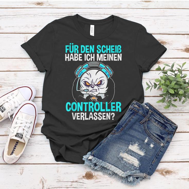 Gamer Zocker Controller Frauen Tshirt, Lustiger Spruch zum Zocken Lustige Geschenke