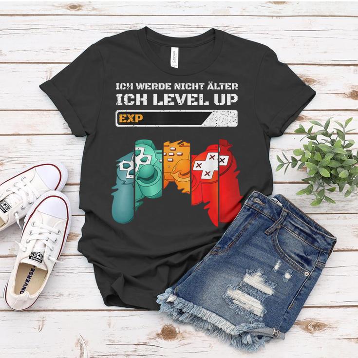 Gaming Zocken Konsole Ps5 Level Up Geburtstag Gamer Spruch V2 Frauen Tshirt Lustige Geschenke