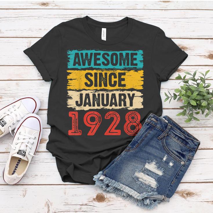 Geschenke Zum 95 Geburtstag 95 Januar 1928 Frauen Tshirt Lustige Geschenke