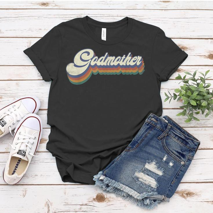 Godmother Gifts Women Retro Vintage Mothers Day Godmother Women T-shirt Funny Gifts