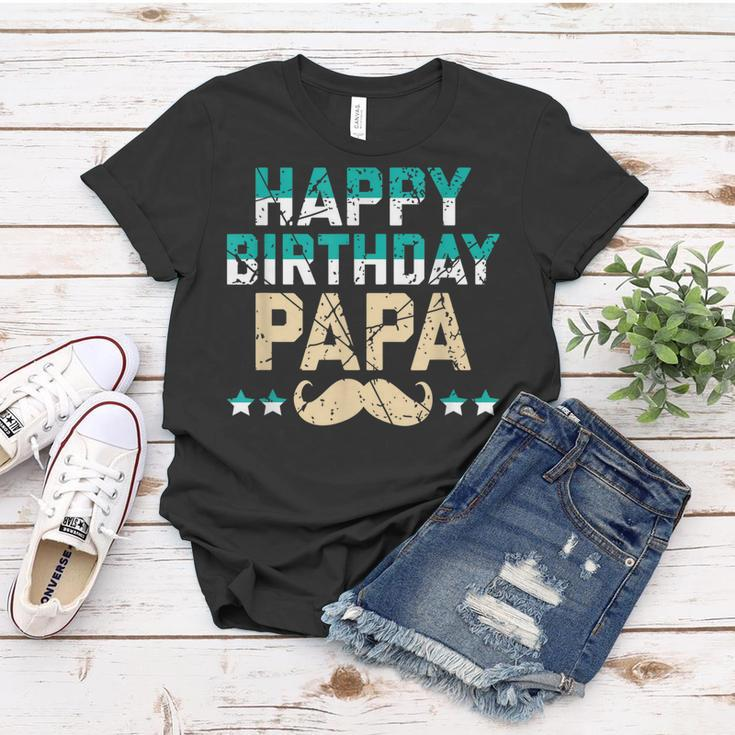 Happy Birthday Dad Geburtstag Papa Geschenk Frauen Tshirt Lustige Geschenke