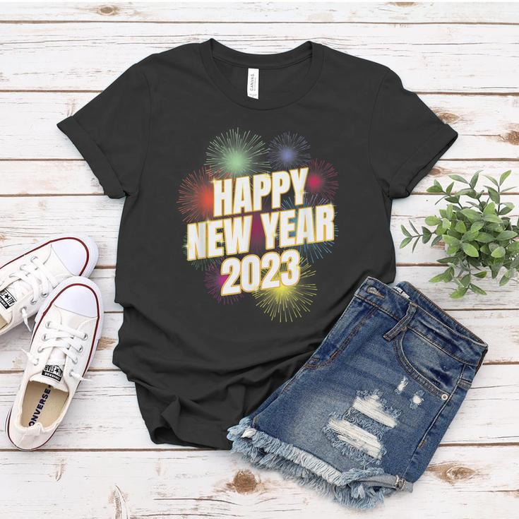 Happy New Year 2023 New Years Eve Fireworks Party Supplies Women T-shirt Personalized Gifts