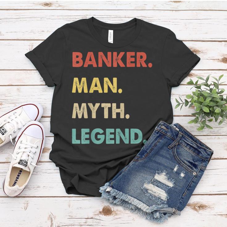 Herren Banker Mann Mythos Legende Frauen Tshirt Lustige Geschenke