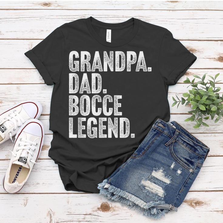 Herren Grandpa Dad Bocce Legend Opa Papa Boccia Legende Frauen Tshirt Lustige Geschenke