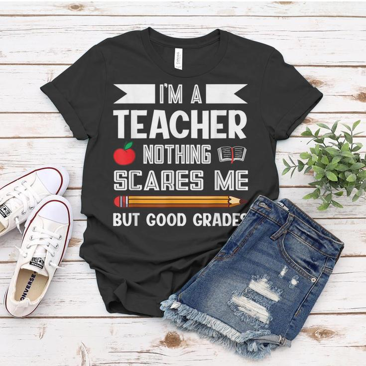Ich Bin Ein Lehrer Nichts Erschrickt Mich Lehre Frauen Tshirt Lustige Geschenke