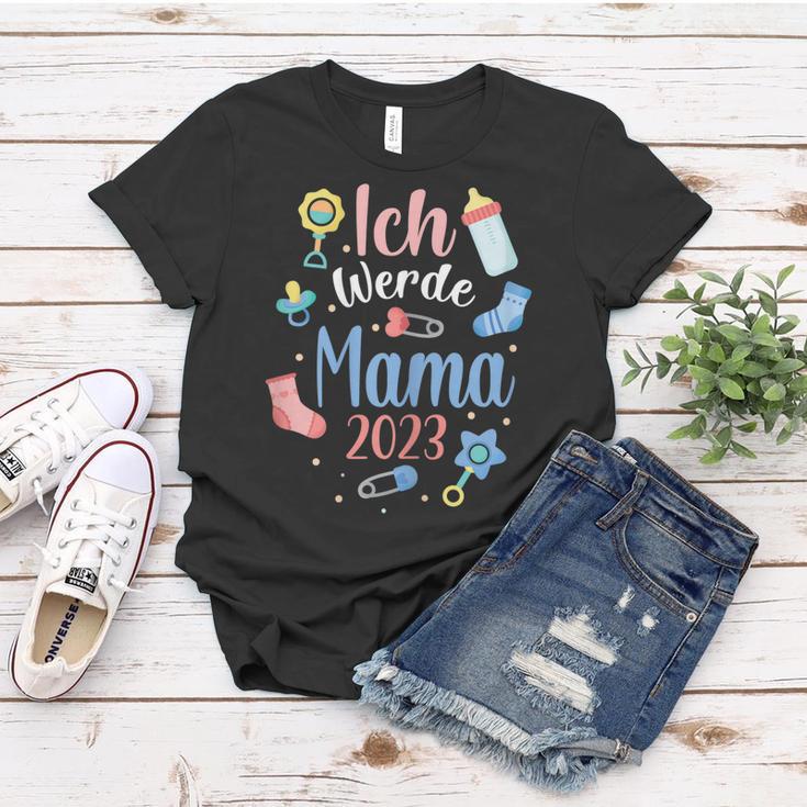 Ich Werde Mama 2023 Frauen Tshirt, Süßes Outfit für werdende Mütter Lustige Geschenke