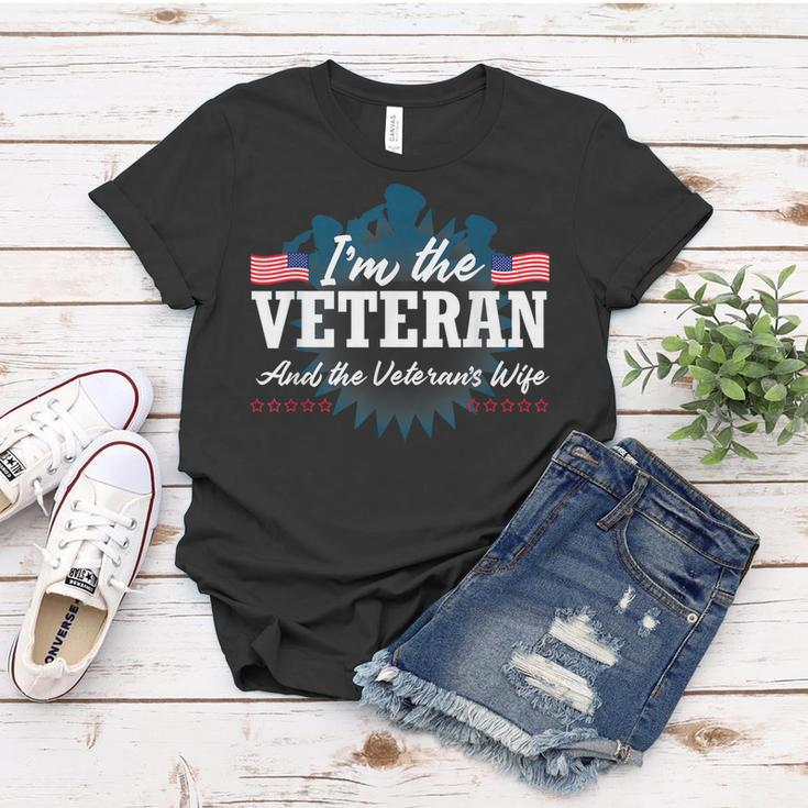 Im The Veteran And The Veterans Wife Veterans Day Women T-shirt Funny Gifts
