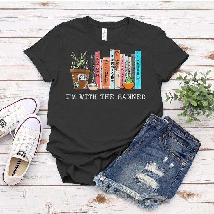 Im With The Banned Books I Read Banned Books Lovers Women T-shirt Unique Gifts