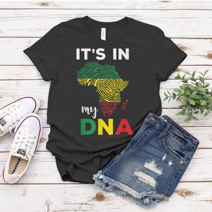Its In My Dna Black History Month African Roots Gift Women T-shirt Funny Gifts