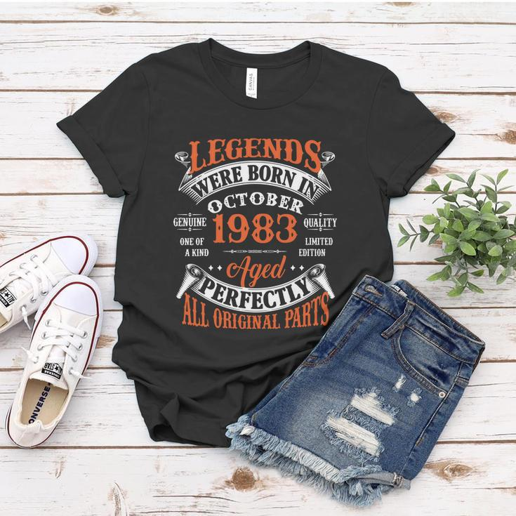 Legend 1983 Vintage 40Th Birthday Born In October 1983 Women T-shirt Unique Gifts