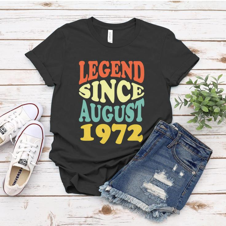 Legend Since August 1972 Funny 50Th Birthday Women T-shirt Unique Gifts