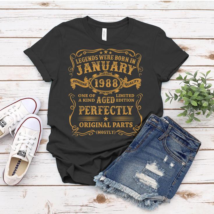 Legenden Wurden Im Januar 1988 Geschenk 35 Geburtstag Mann V9 Frauen Tshirt Lustige Geschenke