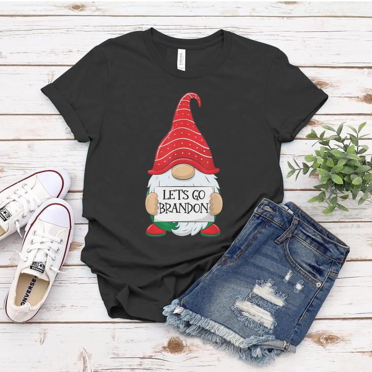 Lets Go Brandon Tee Funny Christmas Gnome Lets Go Brandon Tshirt Women T-shirt Unique Gifts