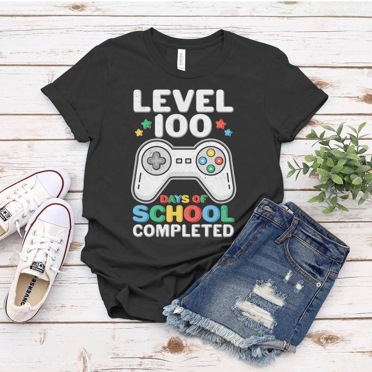 Level 100 Days Of School Completed Gamer Women T-shirt Unique Gifts