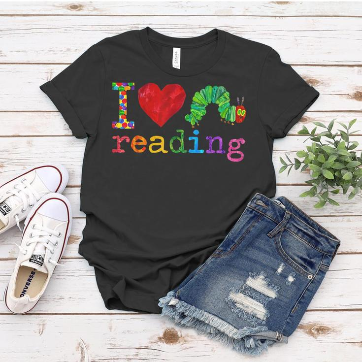 Librarian - I Love Reading - Hungry Caterpillar - Teacher Women T-shirt Unique Gifts