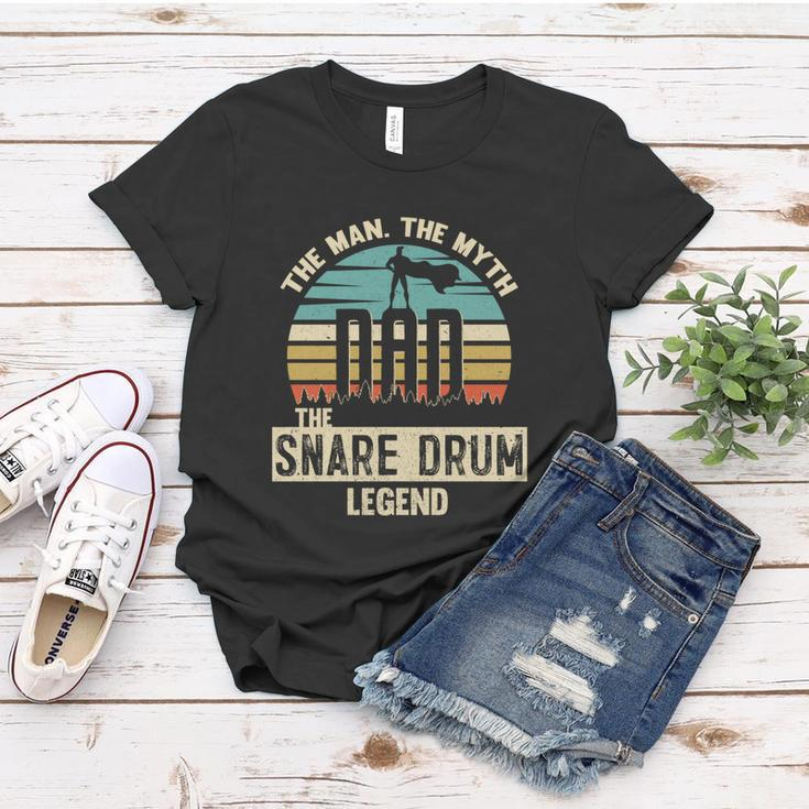 Man Myth Legend Dad Snare Drum Amazing Drummer Gift Women T-shirt Unique Gifts