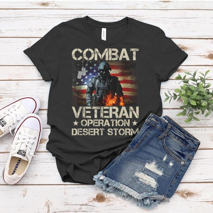 Mens Combat Veteran Operation Desert Storm Soldier Women T-shirt Funny Gifts