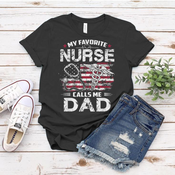 Mens My Favorite Nurse Calls Me Dad Fathers Day Gifts Papa V2 Women T-shirt Funny Gifts