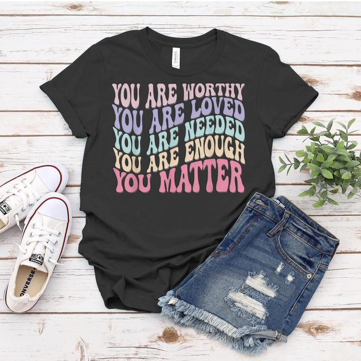 Mental Health Matters Be Kind Groovy Mental Health Awareness Women T-shirt Unique Gifts