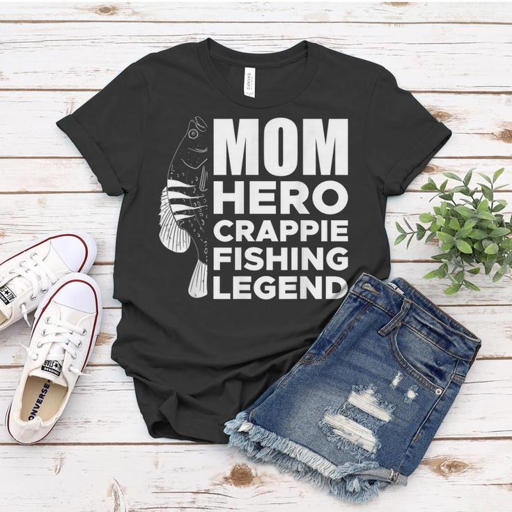 Mom Hero Crappie Fishing Legend Muttertag V2 Frauen Tshirt Lustige Geschenke