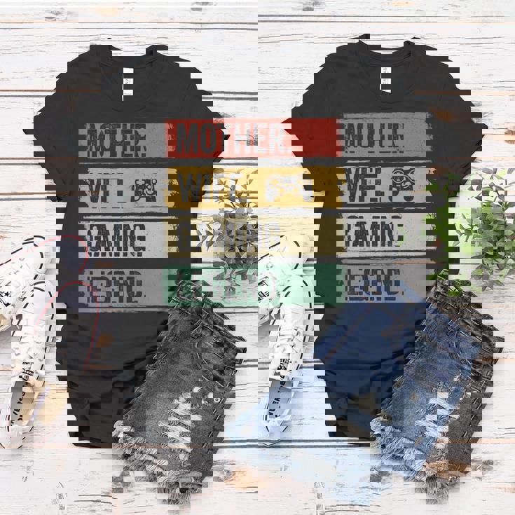 Mutter Video Gaming Legende Vintage Video Gamer Frau Mama Frauen Tshirt Lustige Geschenke