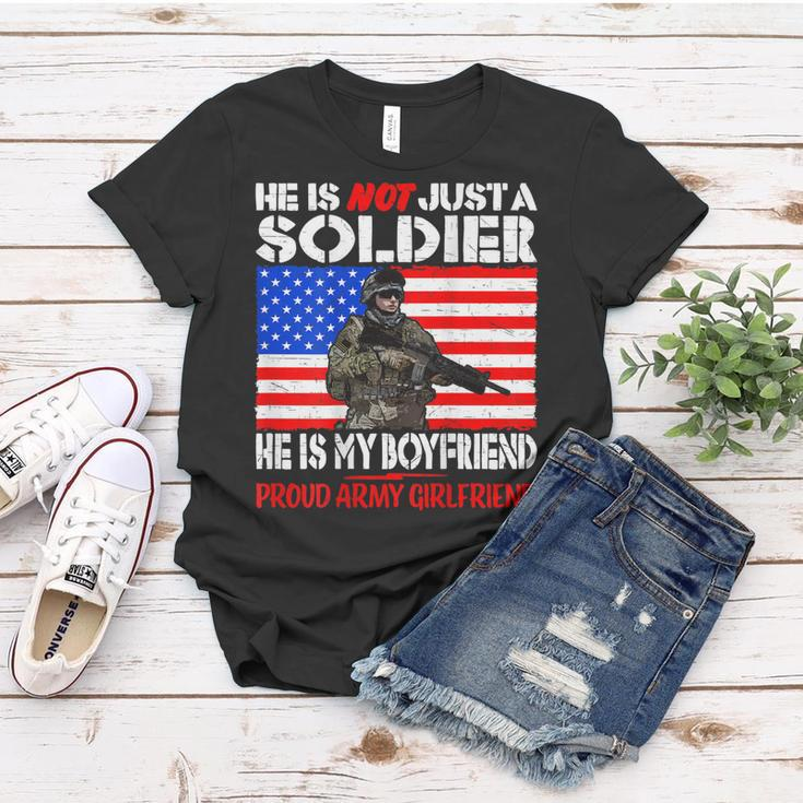 My Boyfriend My Soldier Proud Army Girlfriend Military Lover Women T-shirt Unique Gifts