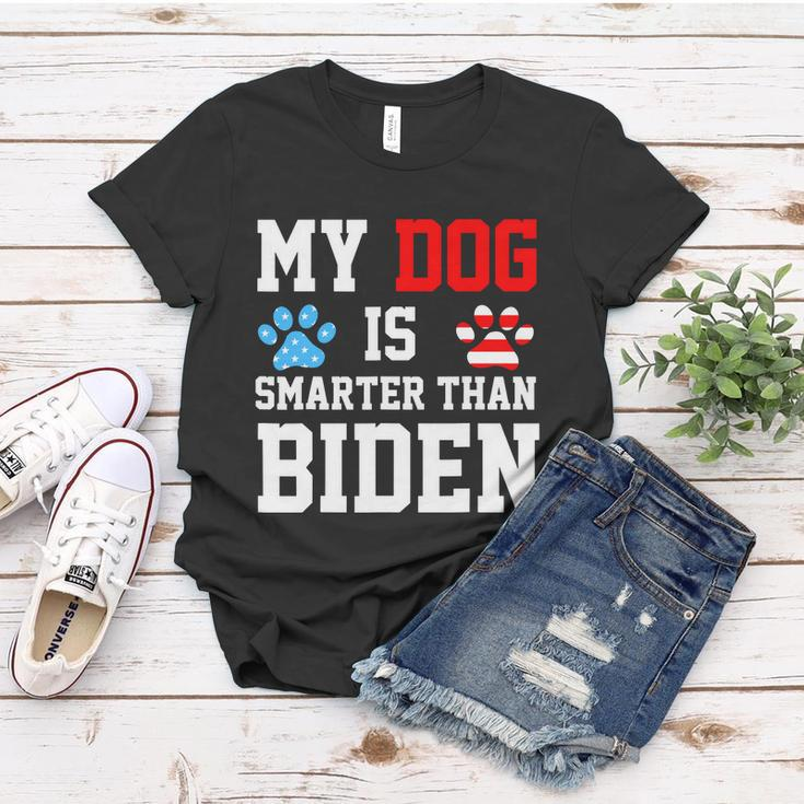 My Dog Is Smarter Than Biden Women T-shirt Unique Gifts