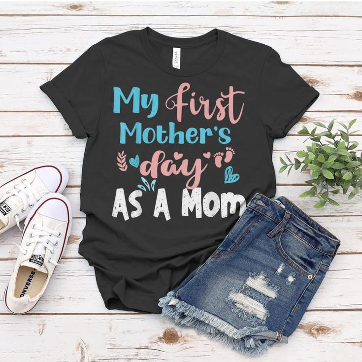My First Mothers Day As A Mom In Blue And Pink Women T-shirt Unique Gifts
