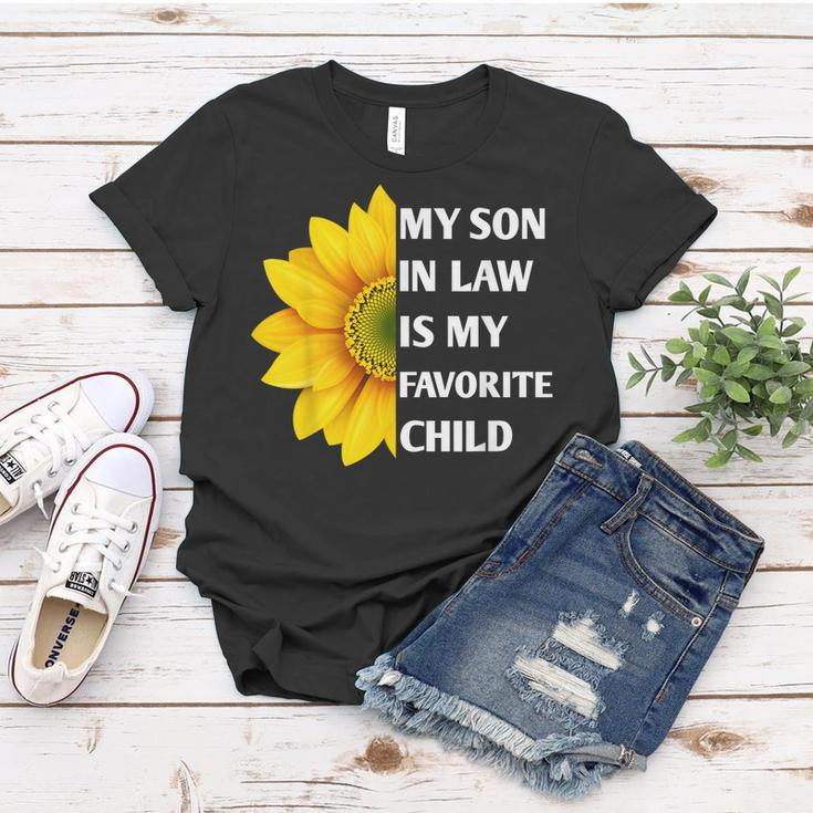 My Son In Law Is My Favorite Child Sunflower Family Matching Women T-shirt Unique Gifts