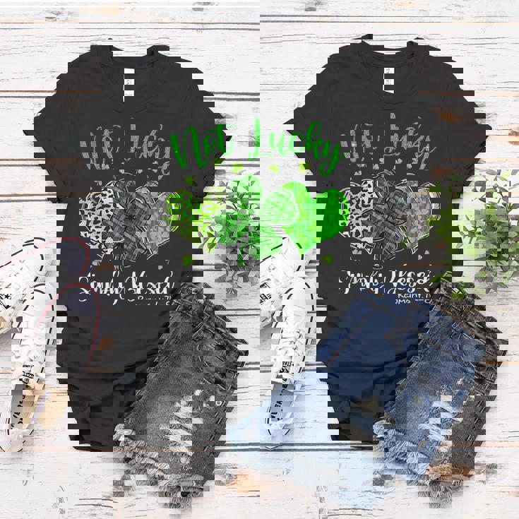 Not Lucky Simply Blessed Christian Shamrock St Patricks Day Women T-shirt Unique Gifts Not Lucky Simply Blessed Christian Shamrock St Patricks Day Women T-shirt Unique Gifts