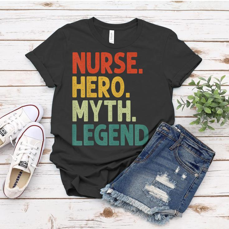 Nurse Hero Myth Legend Retro Vintage Krankenschwester Frauen Tshirt Lustige Geschenke