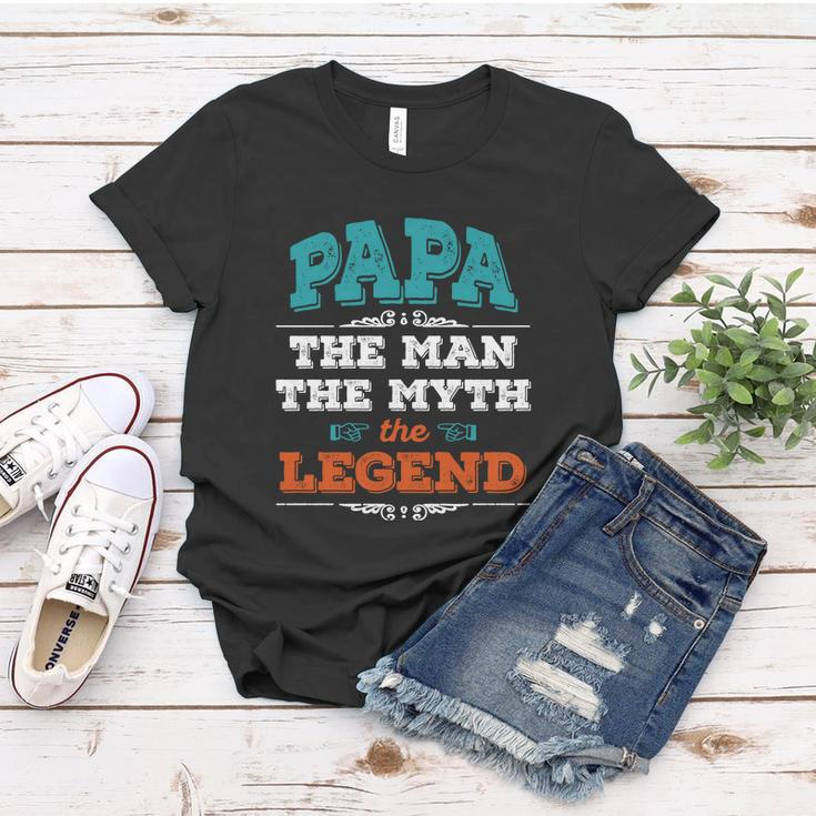 Papa The Man The Myth The Legend Fathers Day Gift For Dad California Women T-shirt Unique Gifts