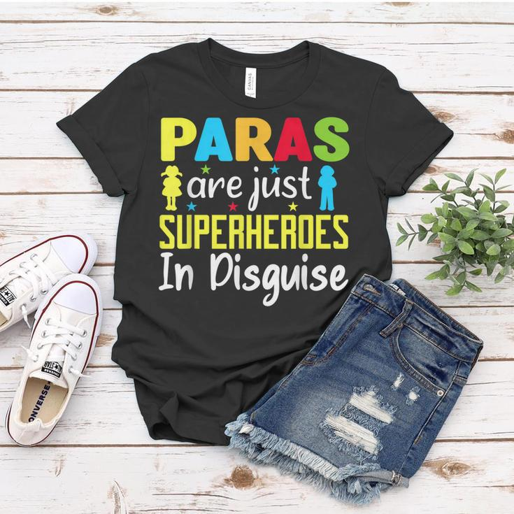 Paraprofessional Teacher Are Just Superheroes In Disguise Women T-shirt Funny Gifts