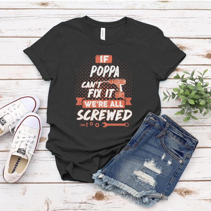 Poppa Name Poppa Family Name Crest Women T-shirt Funny Gifts