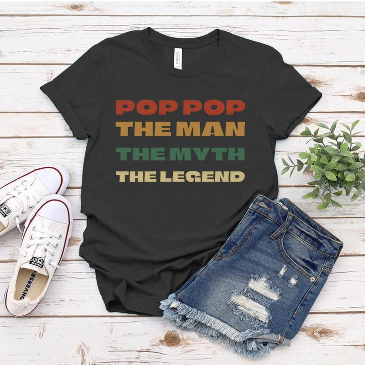 Poppop The Man The Myth The Legend Vintage Daddy Gift Women T-shirt Unique Gifts