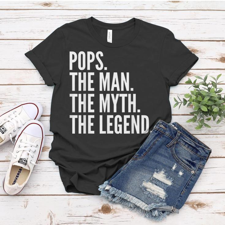 Pops The Man Der Mythos Die Legende Dad Frauen Tshirt Lustige Geschenke