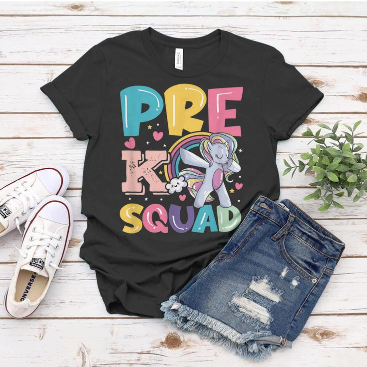 Pre K Squad Rocks First Day Back To School Primary Teacher Women T-shirt Unique Gifts