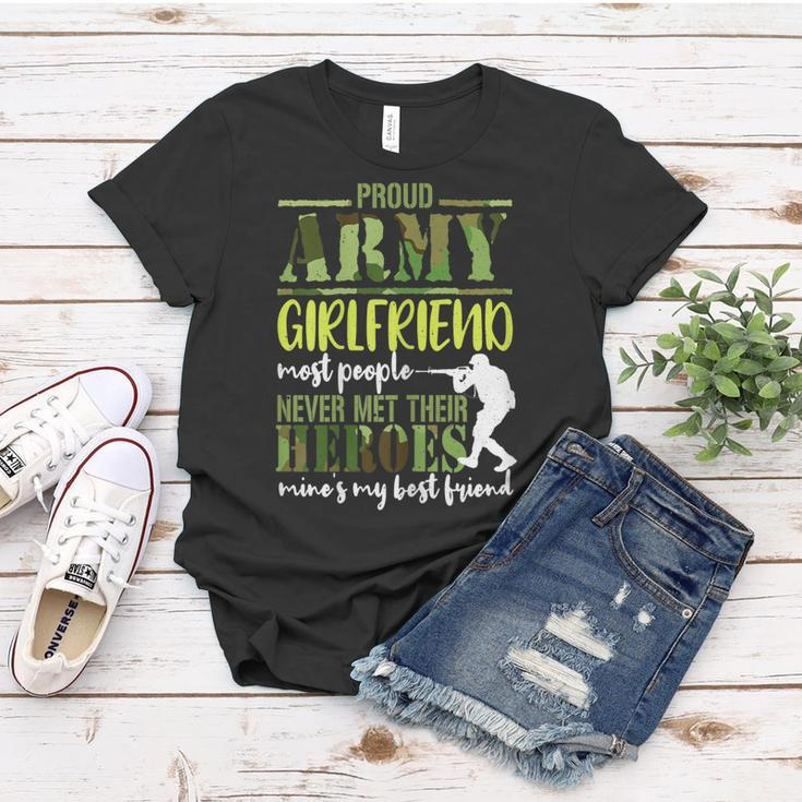 Proud Army Girlfriend To Hero Best Friend Memorial Day Gift Gift For Womens Women T-shirt Unique Gifts