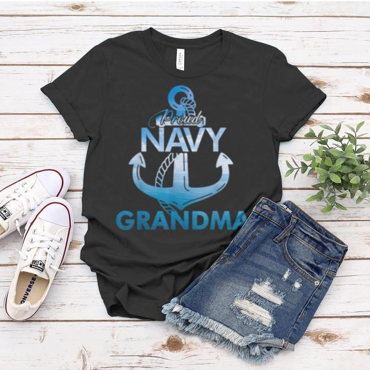 Proud Navy Grandma Gift Lover Veterans Day Women T-shirt Funny Gifts