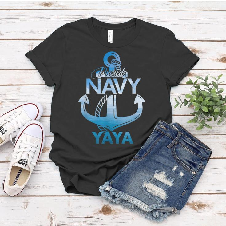 Proud Navy Yaya Geschenk Lover Veteranen Day Frauen Tshirt Lustige Geschenke
