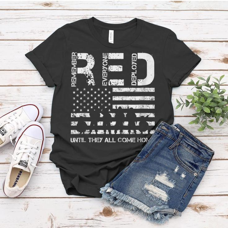 Red Friday Military Remember Everyone Deployed Tee Women T-shirt Unique Gifts